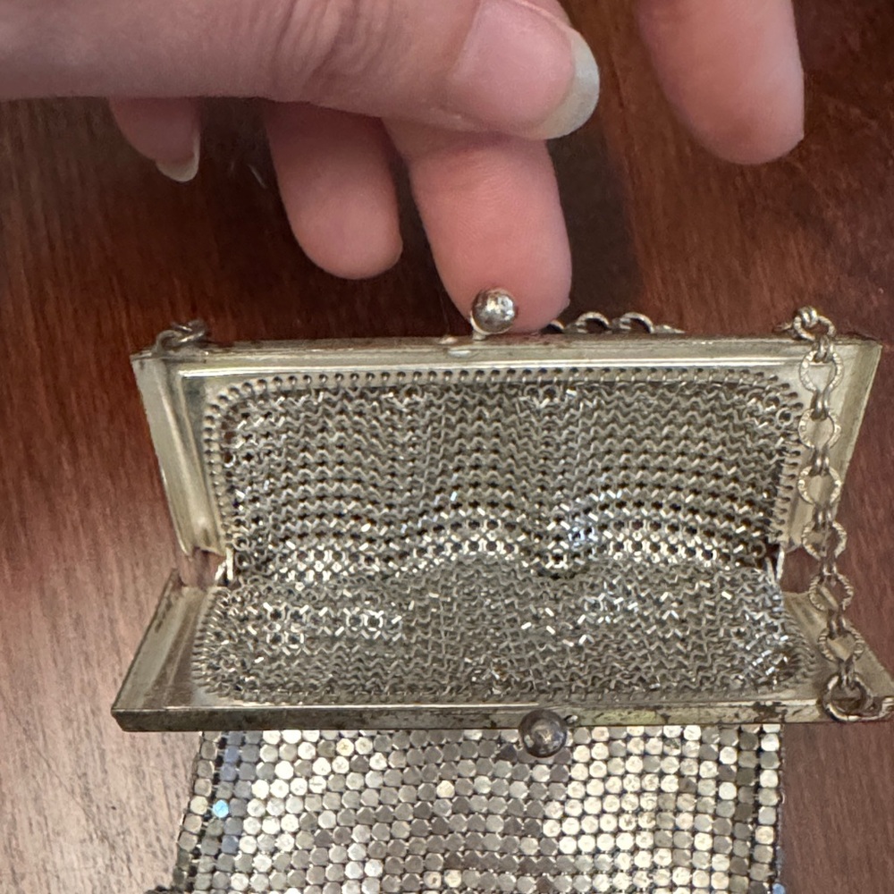 Art Deco Silver Mesh Coin Purse - Picture 4 of 6